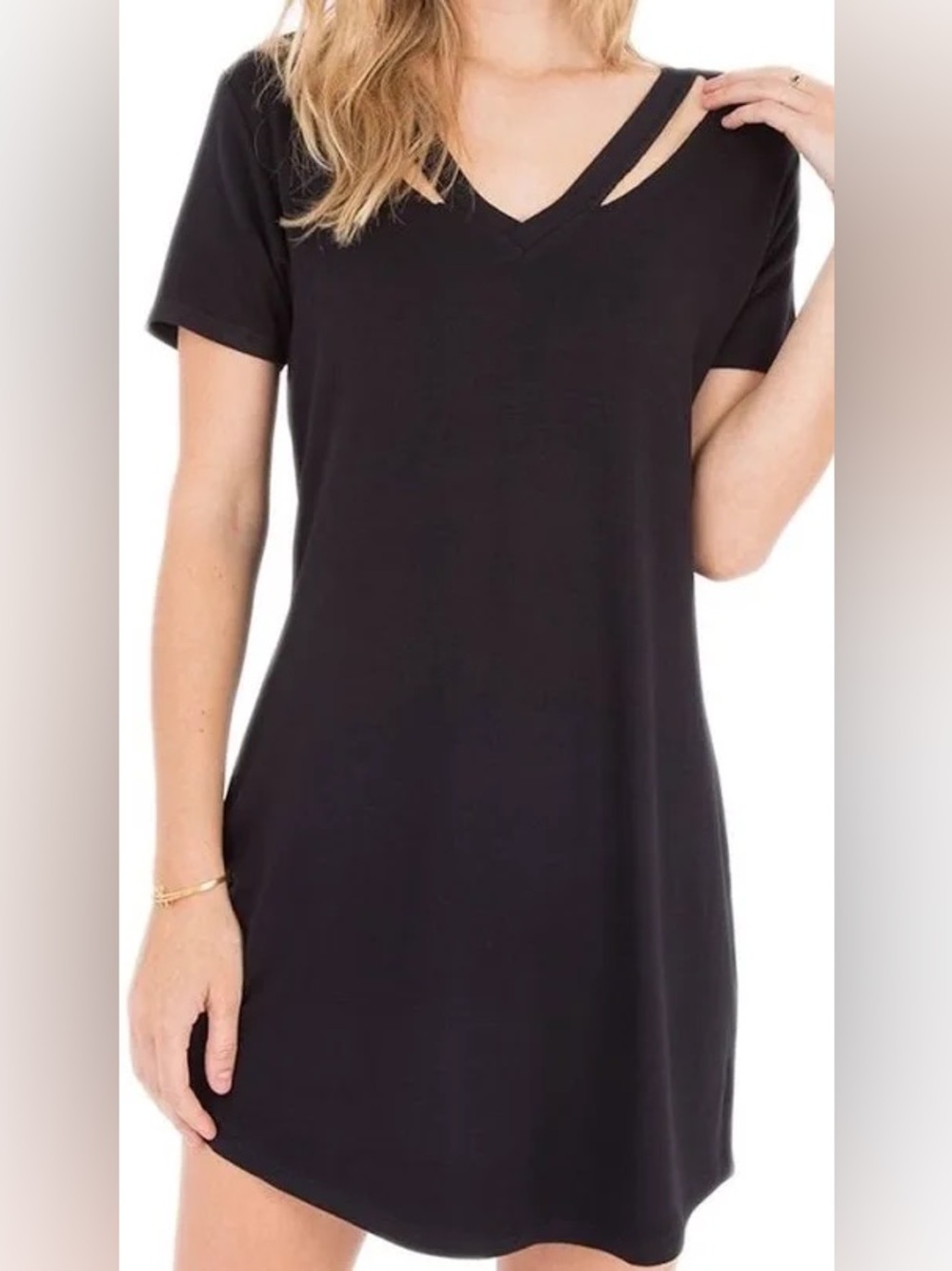 Z Supply Cut Out V Neck Dress